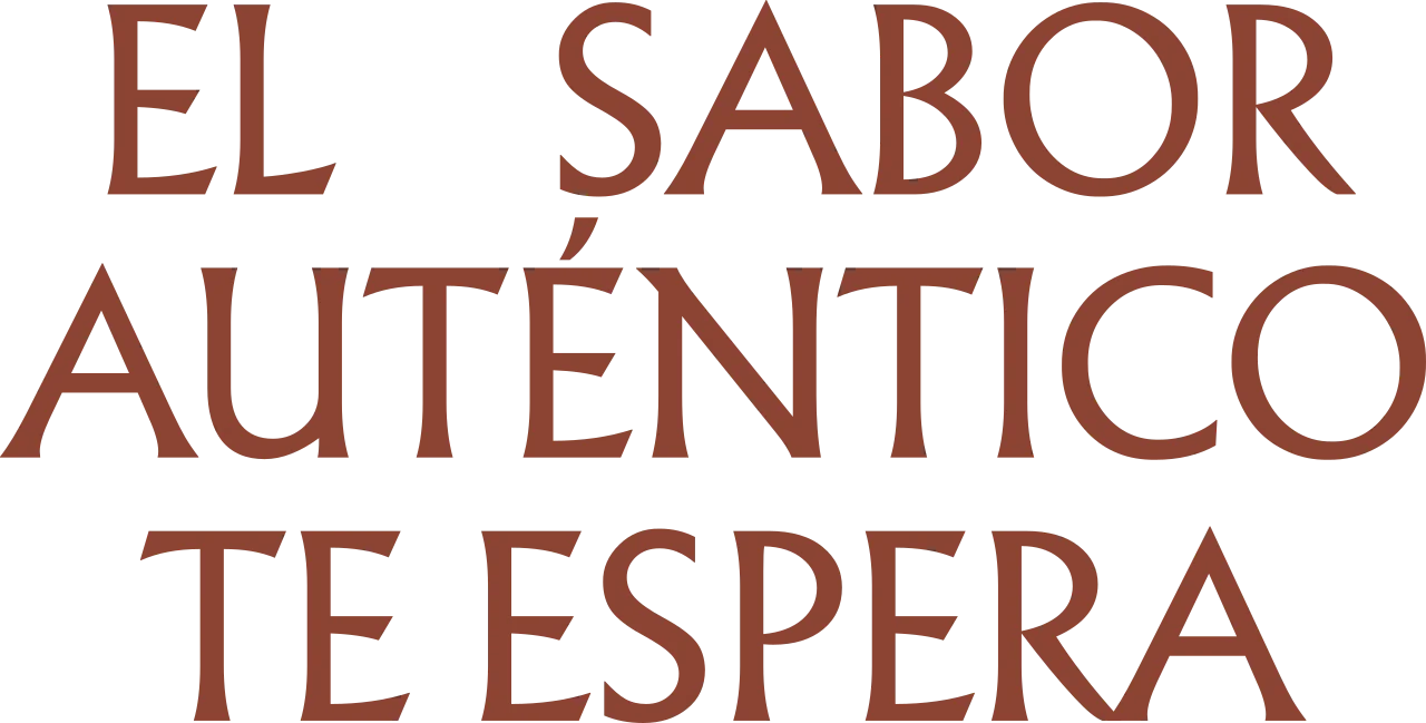 Texto que dice: el sabor auténtico te espera